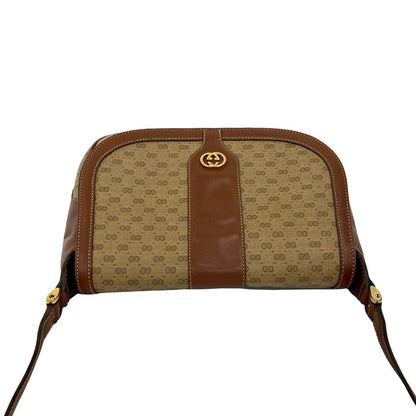 Gucci Shoulder Bag Leather Brown