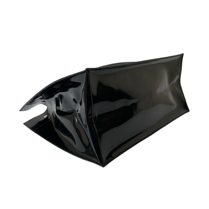 Yves Saint Laurent Tote Bag Patent Leather Black Rive Gauche Tote Bag