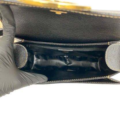 Celine Shoulder Bag Leather Black