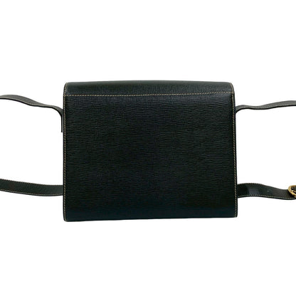 Celine Shoulder Bag Leather Black
