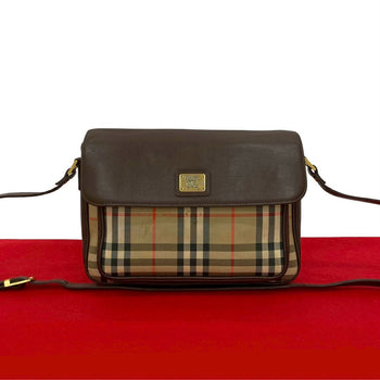 Burberry Shoulder Bag Leather Brown