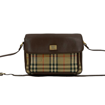 Burberry Shoulder Bag Leather Brown