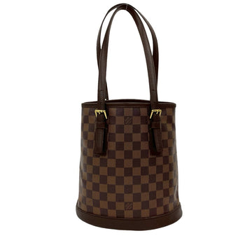 Louis Vuitton Tote Bag Leather Brown Damier Male