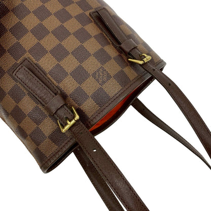 Louis Vuitton Tote Bag Leather Brown Damier Male