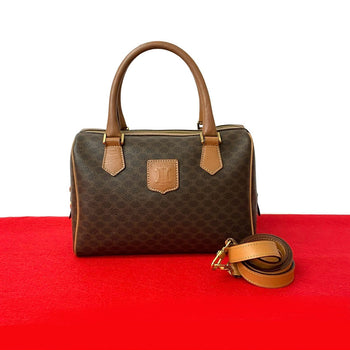 Celine Shoulder Bag Leather Brown