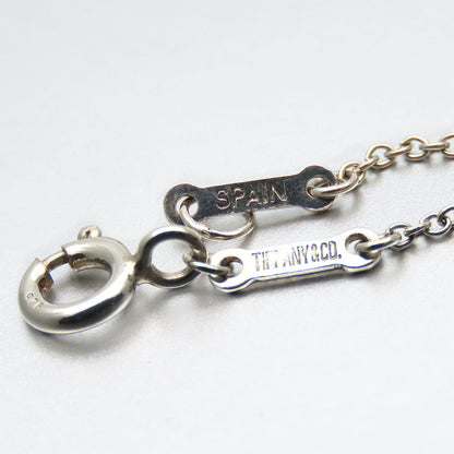 Tiffany&Co. Necklace Silver925 Silver Curved Heart Women