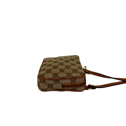 Gucci Shoulder Bag Canvas Brown