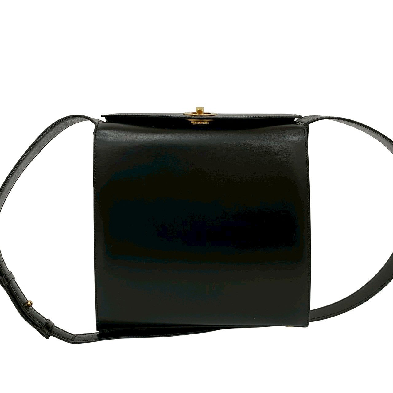 Celine Shoulder Bag Leather Black