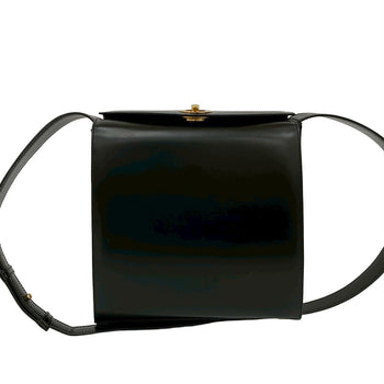 Celine Shoulder Bag Leather Black