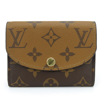 Louis Vuitton Bifold Wallet M82333 Monogram Reverse Brown Portefeuille Rosalie Women