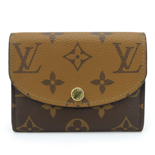 Louis Vuitton Bifold Wallet M82333 Monogram Reverse Brown Portefeuille Rosalie Women