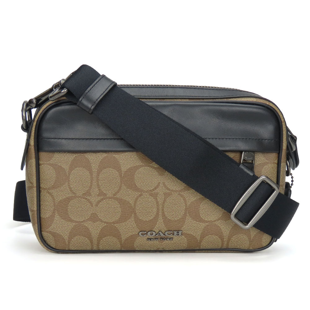 Coach Shoulder Bag F50715 Leather, Pvc Black Unisex(Unisex)