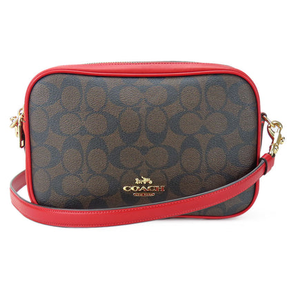 Coach Shoulder Bag 68168 Leather, Pvc Red Signature Women