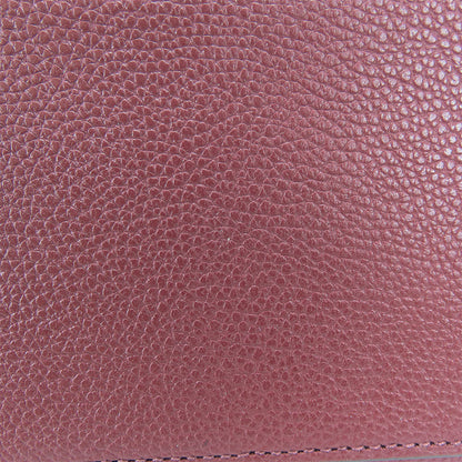 Coach Handbag 5208 Leather Wine-Red Women