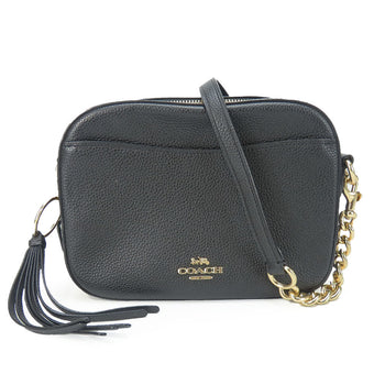 Coach Shoulder Bag 29411 Leather Black Women