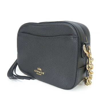 Coach Shoulder Bag 29411 Leather Black Women