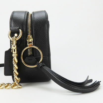 Coach Shoulder Bag 29411 Leather Black Women