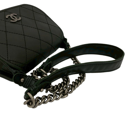Chanel Shoulder Bag Leather Black