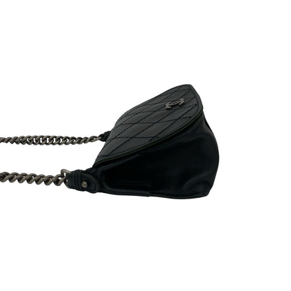 Chanel Shoulder Bag Leather Black