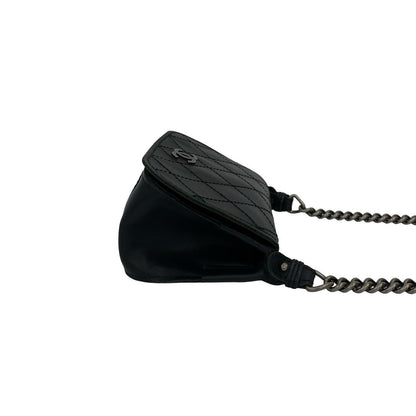 Chanel Shoulder Bag Leather Black