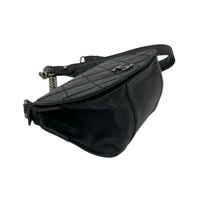 Chanel Shoulder Bag Leather Black