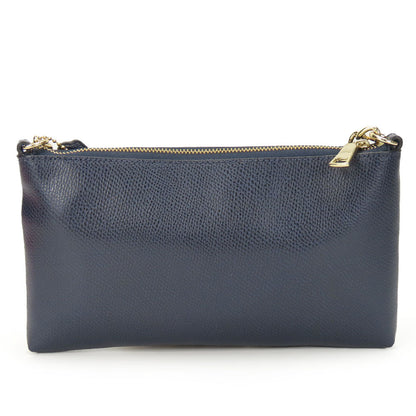 Coach Shoulder Bag F53140 Leather Navy Studs Women