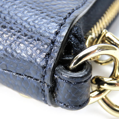 Coach Shoulder Bag F53140 Leather Navy Studs Women
