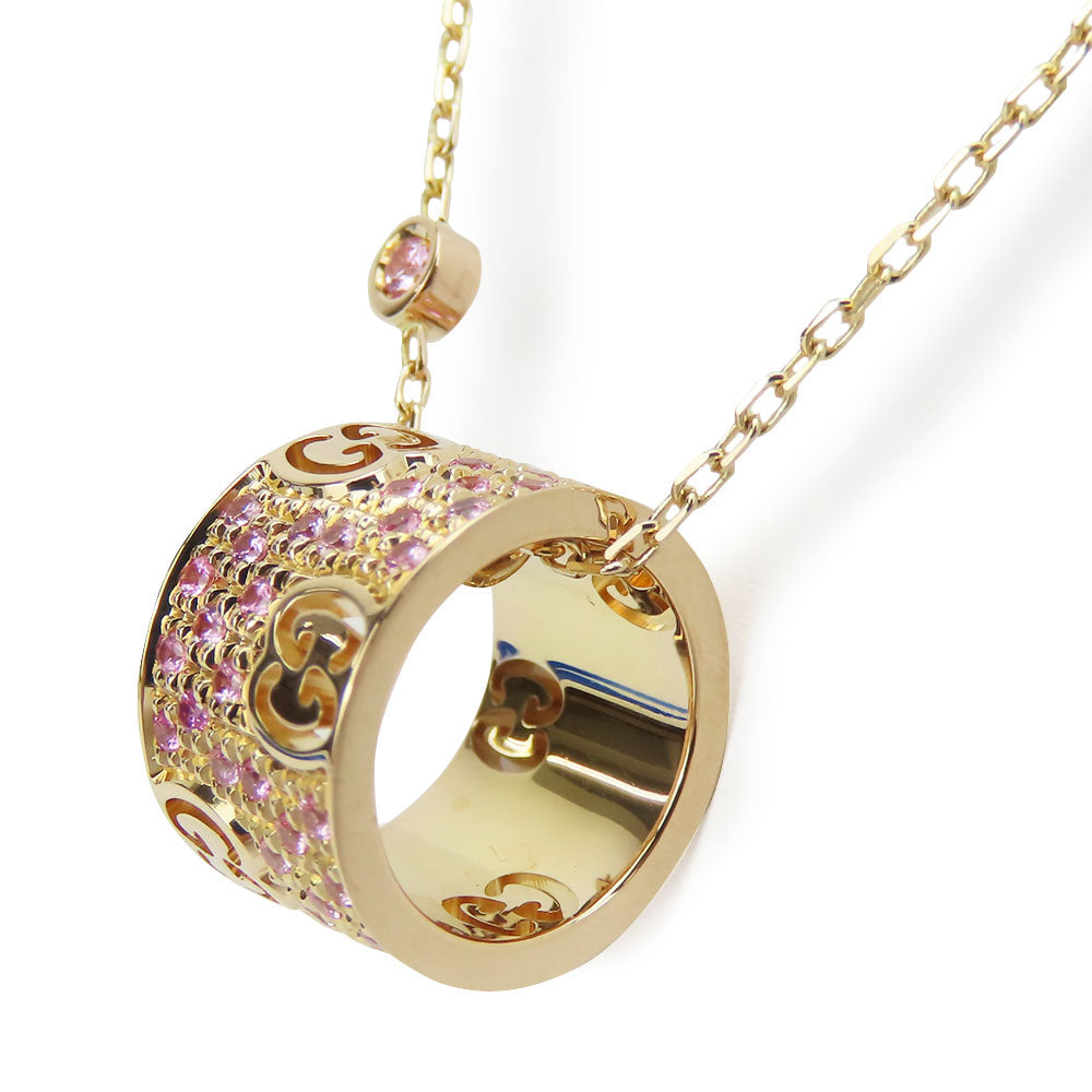 Gucci Necklace K18 Pink Gold, Pink Sapphire Pink Gold Star Dust Icon Women