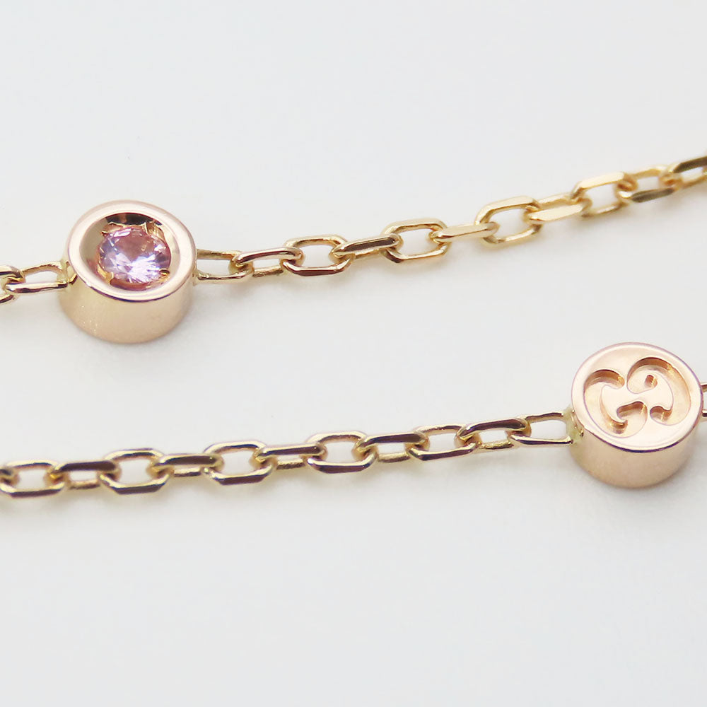 Gucci Necklace K18 Pink Gold, Pink Sapphire Pink Gold Star Dust Icon Women