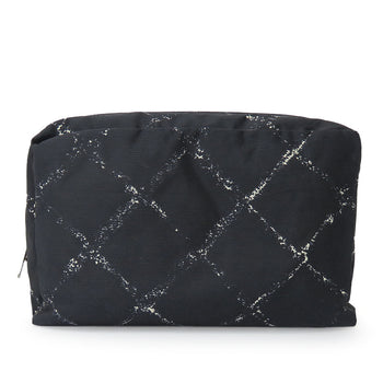 Chanel Pouch Nylon Black Travel Line Women