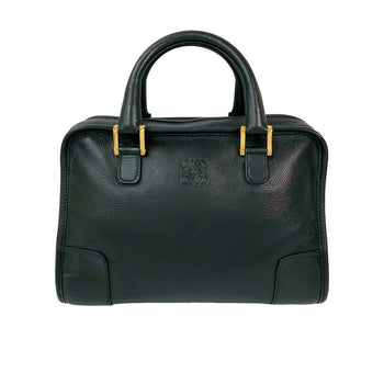 Loewe Handbag Leather Black Amazona 28