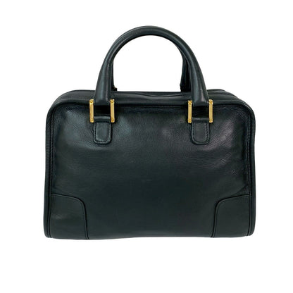 Loewe Handbag Leather Black Amazona 28