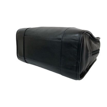 Loewe Handbag Leather Black Amazona 28