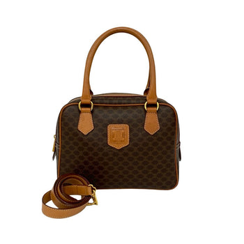 Celine Shoulder Bag Leather Brown
