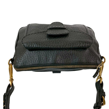 Prada Shoulder Bag Leather Black