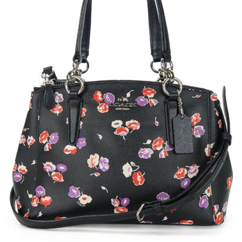 Coach Handbag F37421 Leather Black Women
