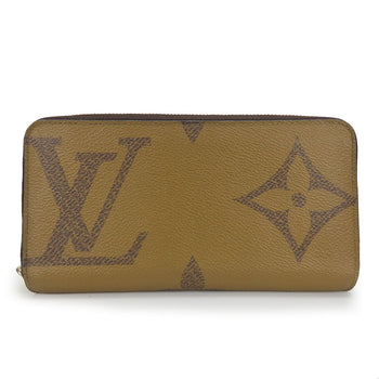 Louis Vuitton Long Wallet Purse M69353 Monogram Reverse Brown Zippy Wallet Unisex(Unisex)