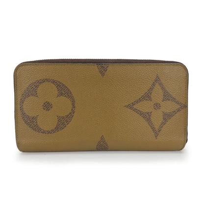 Louis Vuitton Long Wallet Purse M69353 Monogram Reverse Brown Zippy Wallet Unisex(Unisex)