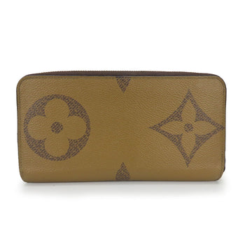 Louis Vuitton Long Wallet Purse M69353 Monogram Reverse Brown Zippy Wallet Unisex(Unisex)