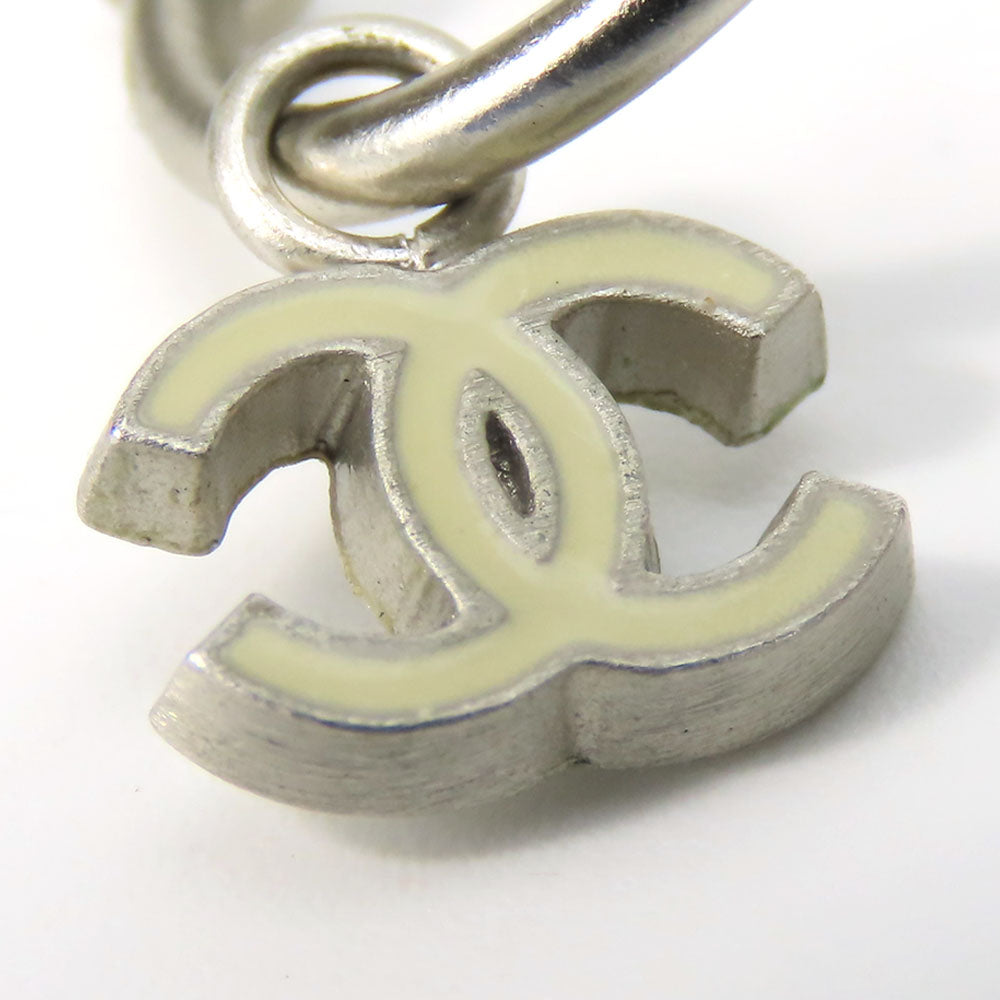 Chanel Pierce Metal White Coco Mark Women