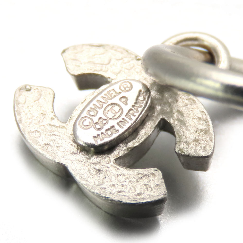 Chanel Pierce Metal White Coco Mark Women