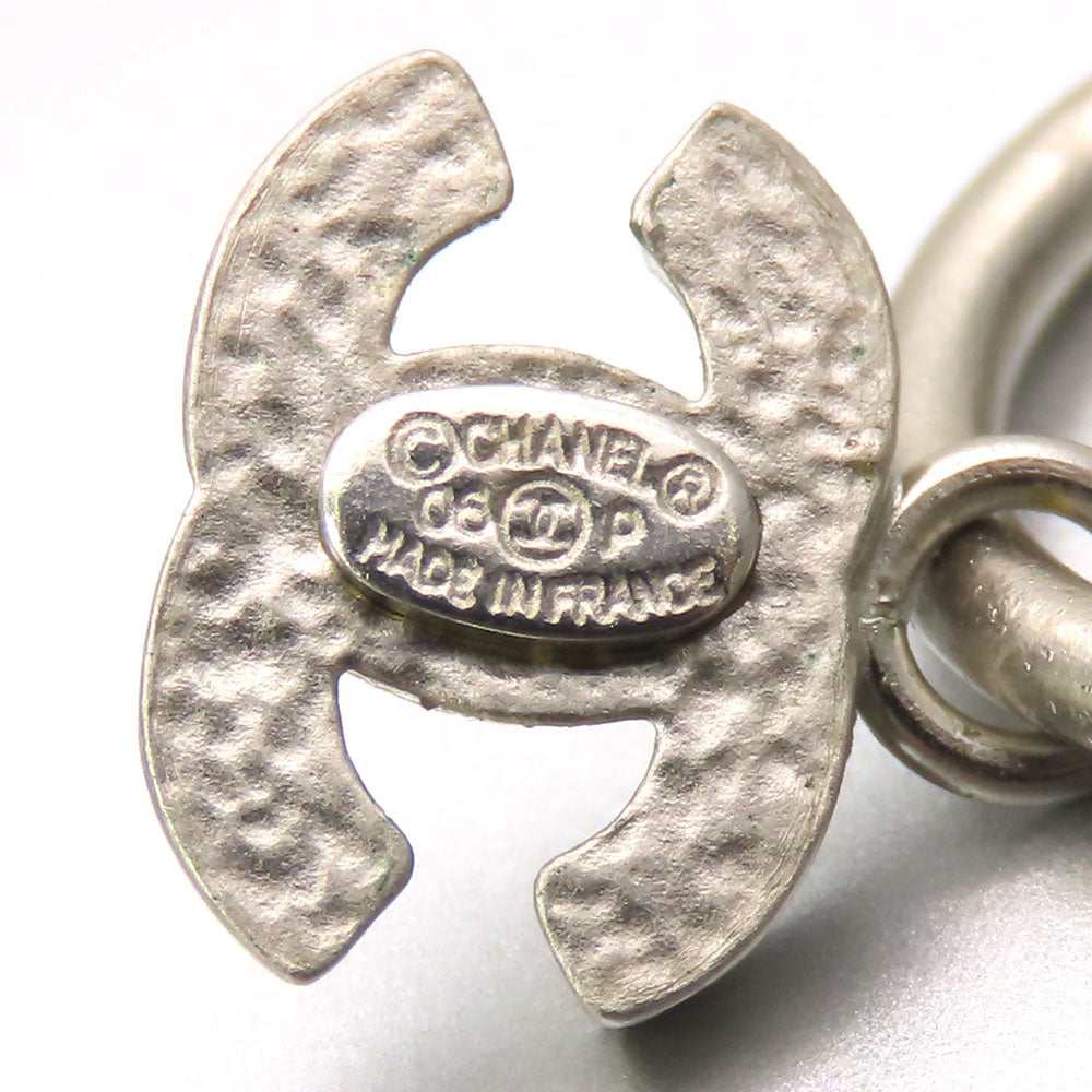 Chanel Pierce Metal White Coco Mark Women