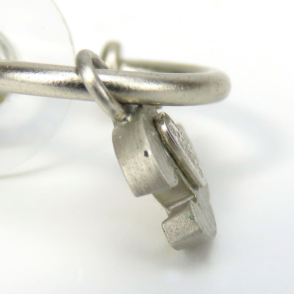 Chanel Pierce Metal White Coco Mark Women