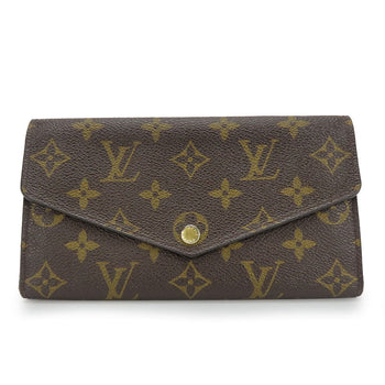 Louis Vuitton Long Wallet Purse M60531 Monogram Brown Portefeuille Sara Women