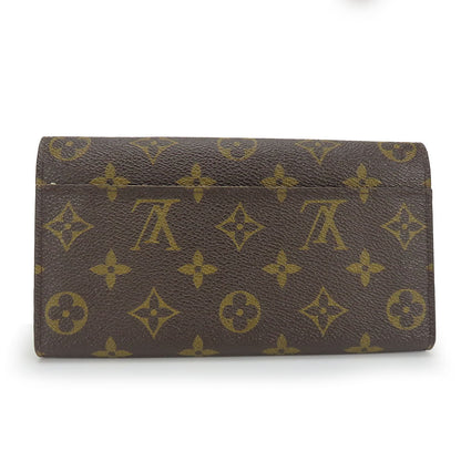 Louis Vuitton Long Wallet Purse M60531 Monogram Brown Portefeuille Sara Women