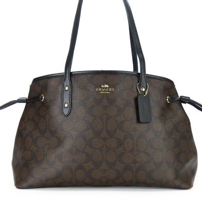 Coach Tote Bag F57842 Leather, Pvc Black Women