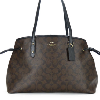 Coach Tote Bag F57842 Leather, Pvc Black Women