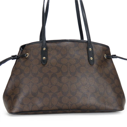 Coach Tote Bag F57842 Leather, Pvc Black Women