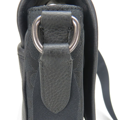 Coach Shoulder Bag C6583 Canvas, Leather Black Mens