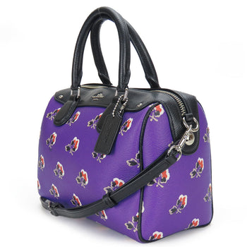 Coach Handbag F55464 Leather, Pvc Purple Women
